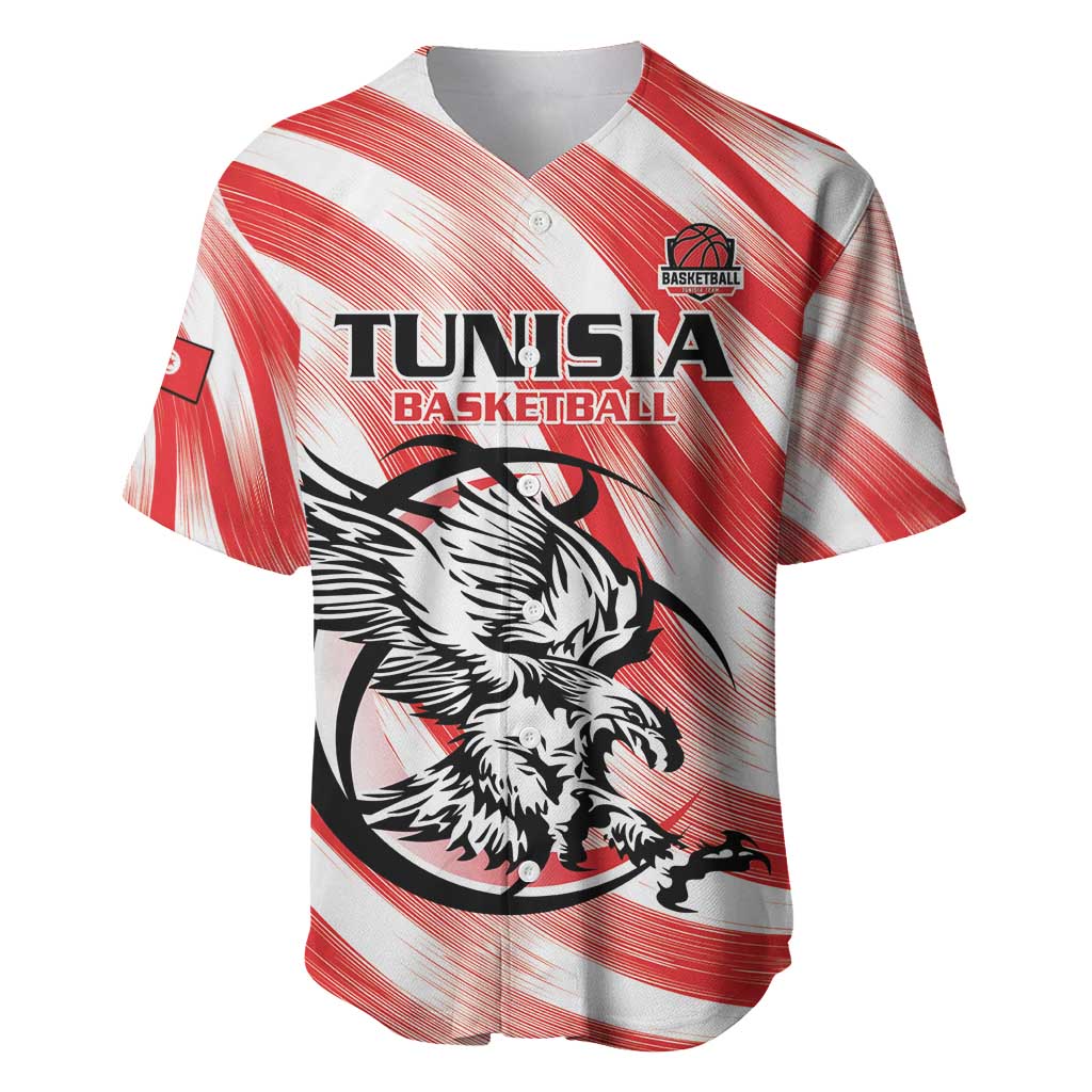 Afro Basketball Tunisia Custom Baseball Jersey Go Eagles of Carthage - African Pride