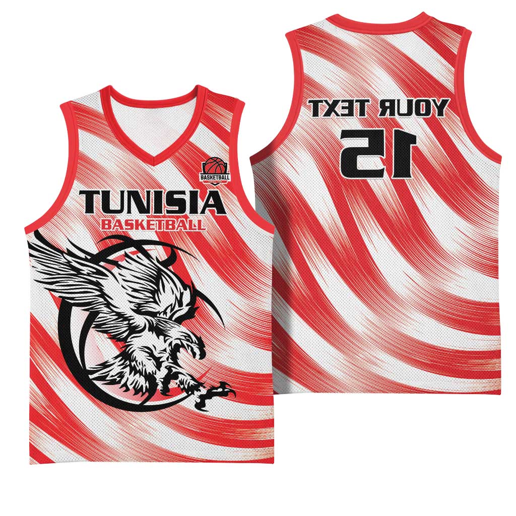 Afro Basketball Tunisia Custom Basketball Jersey Go Eagles of Carthage - African Pride