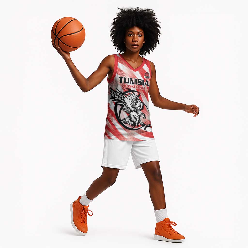 Afro Basketball Tunisia Custom Basketball Jersey Go Eagles of Carthage - African Pride