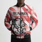Custom Tunisia Basketball Bomber Puffer Jacket Go Eagles of Carthage