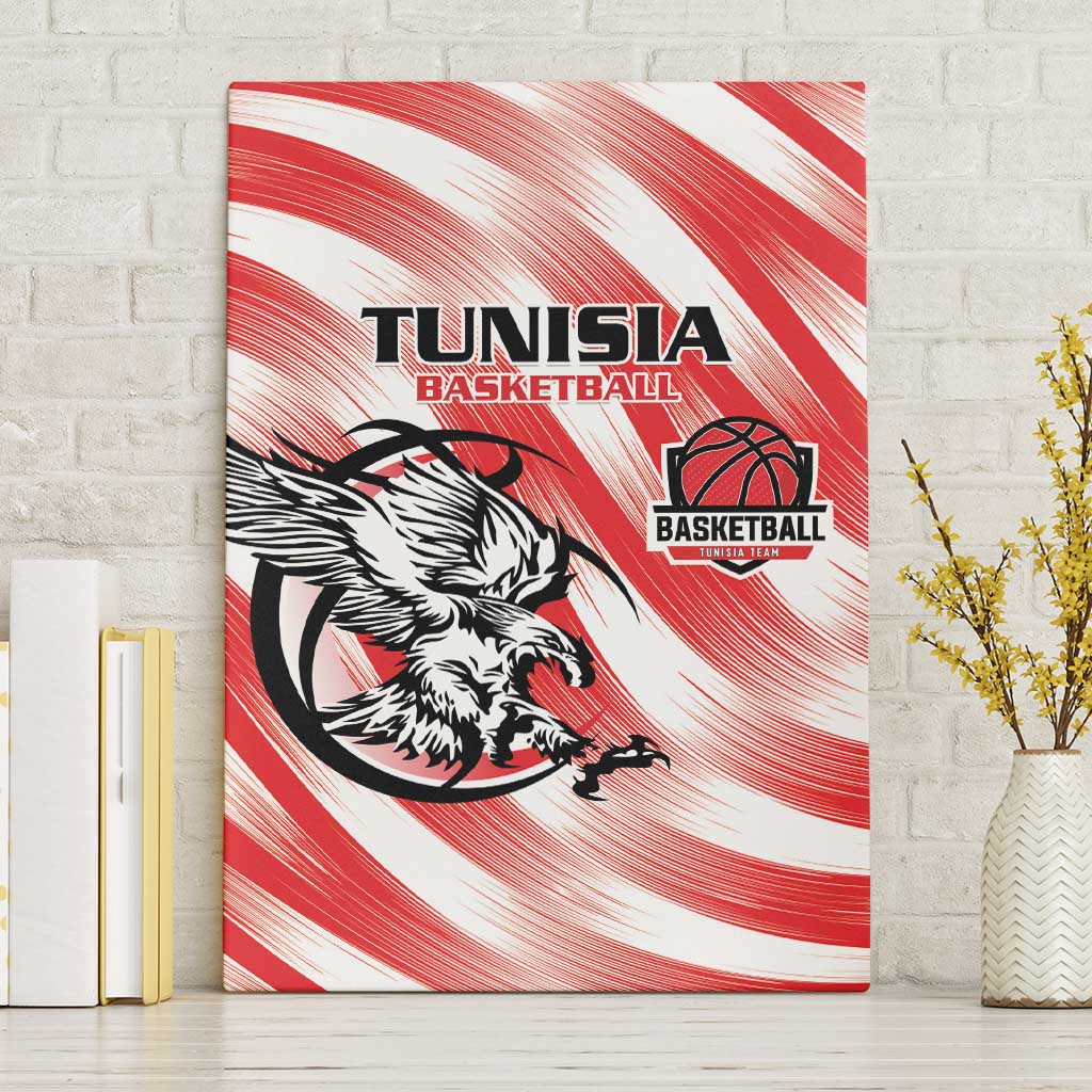 Afro Basketball Tunisia Canvas Wall Art Go Eagles of Carthage - African Pride