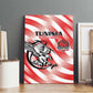 Afro Basketball Tunisia Canvas Wall Art Go Eagles of Carthage - African Pride