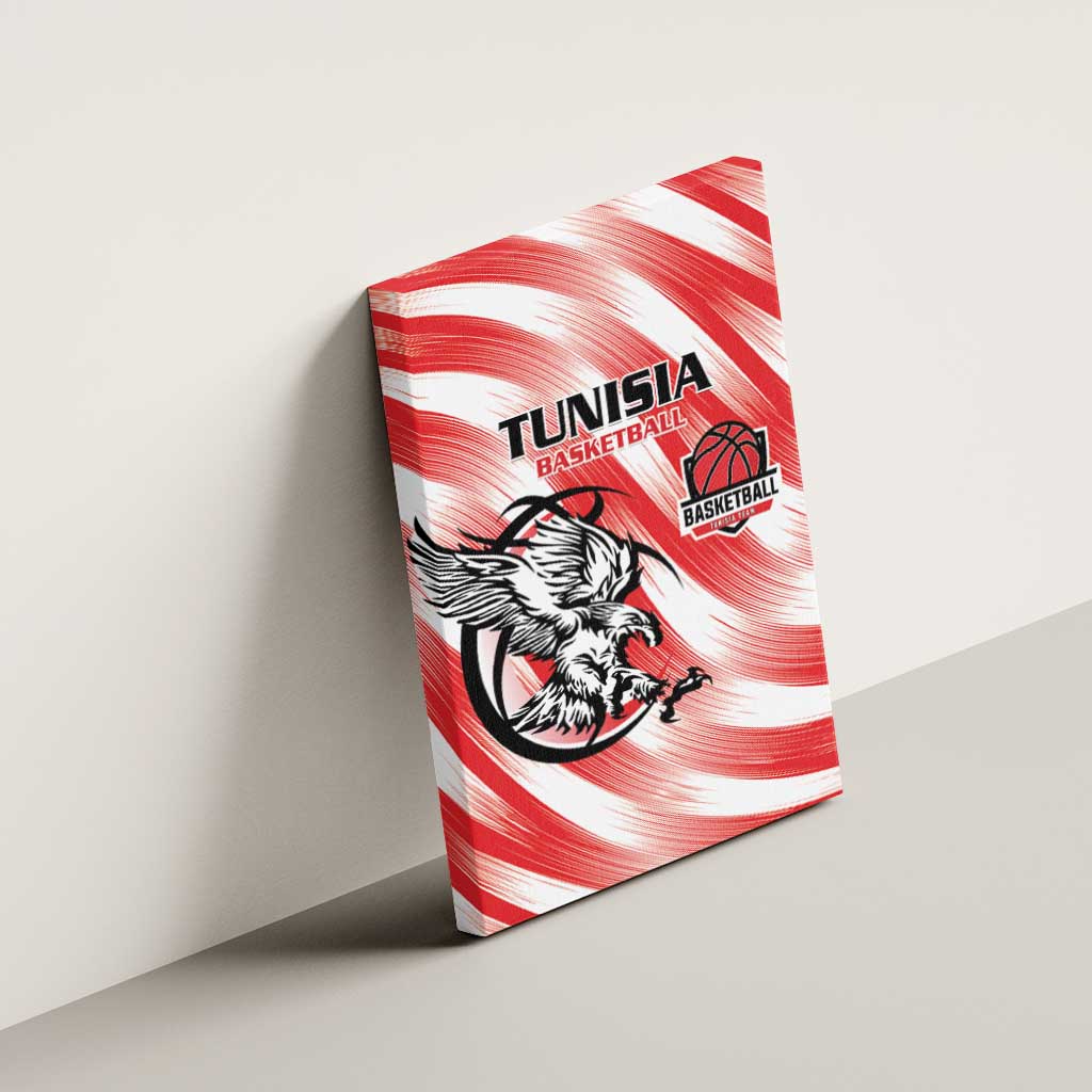 Afro Basketball Tunisia Canvas Wall Art Go Eagles of Carthage - African Pride
