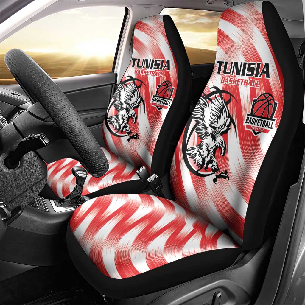 Afro Basketball Tunisia Car Seat Cover Go Eagles of Carthage - African Pride