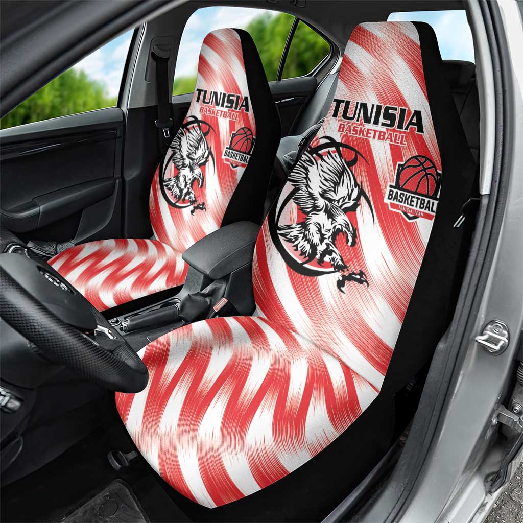 Afro Basketball Tunisia Car Seat Cover Go Eagles of Carthage - African Pride