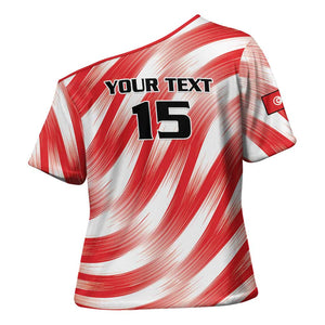Custom Tunisia Basketball Cross Shoulder Shirt Go Eagles of Carthage