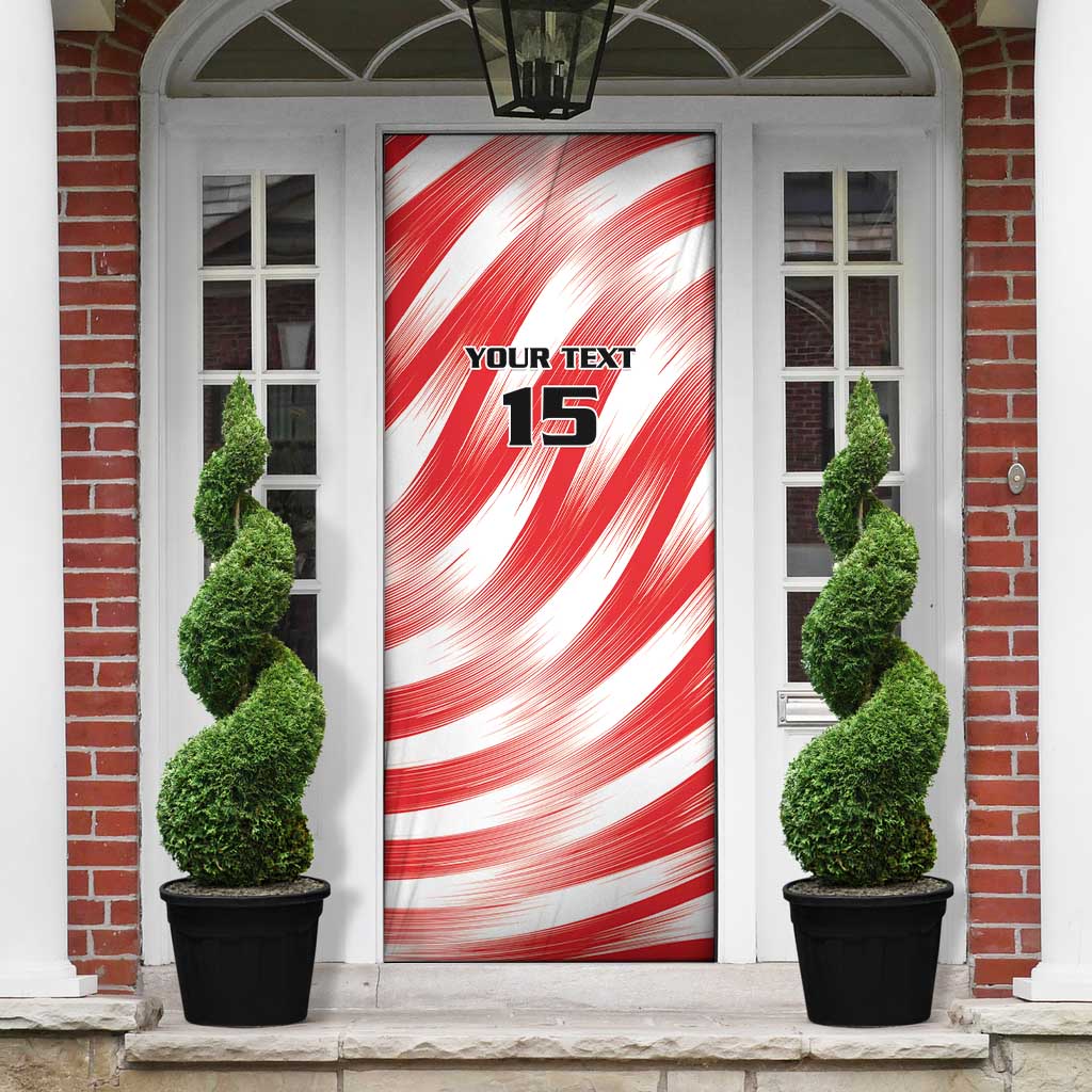 Custom Tunisia Basketball Door Cover Go Eagles of Carthage
