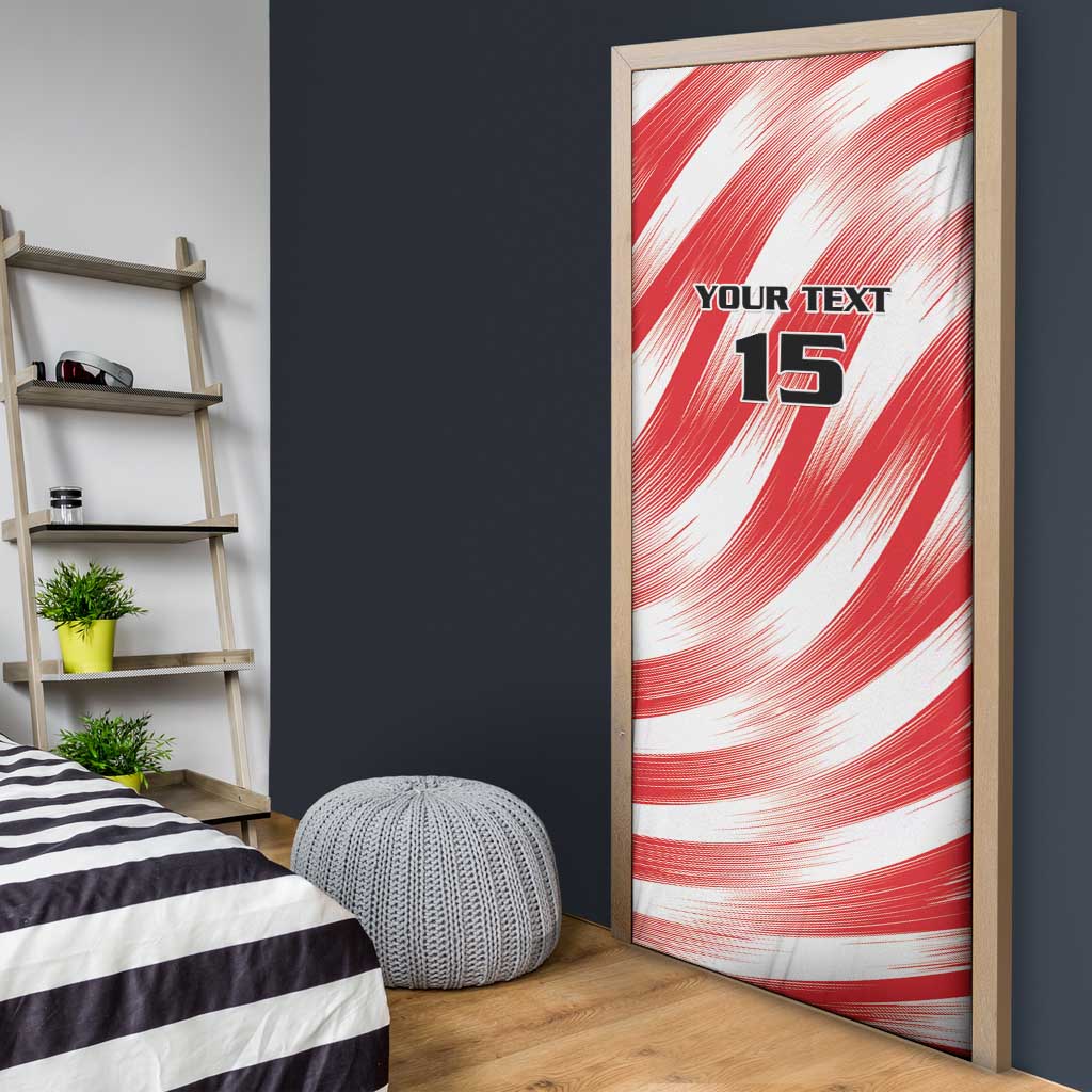 Custom Tunisia Basketball Door Cover Go Eagles of Carthage
