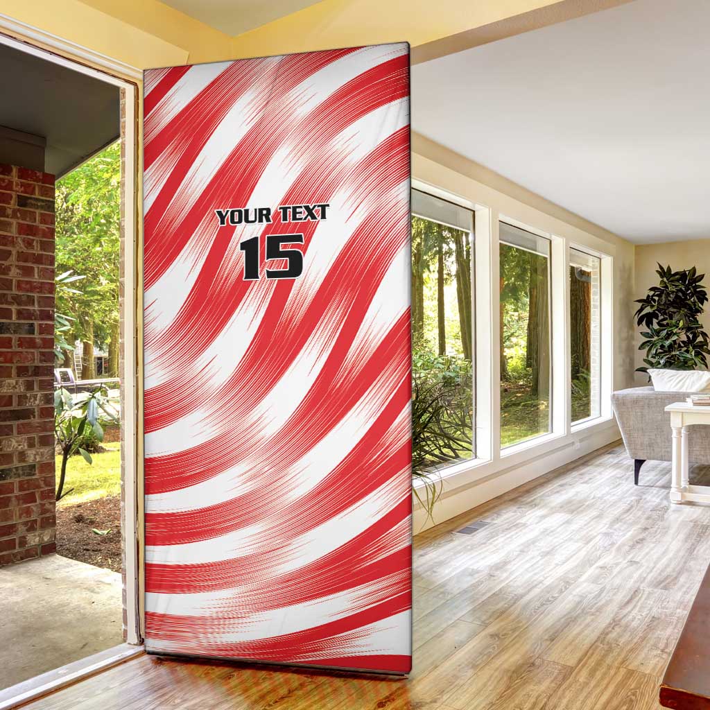 Custom Tunisia Basketball Door Cover Go Eagles of Carthage