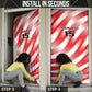 Custom Tunisia Basketball Door Cover Go Eagles of Carthage