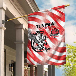 Afro Basketball Tunisia Garden Flag Go Eagles of Carthage - African Pride