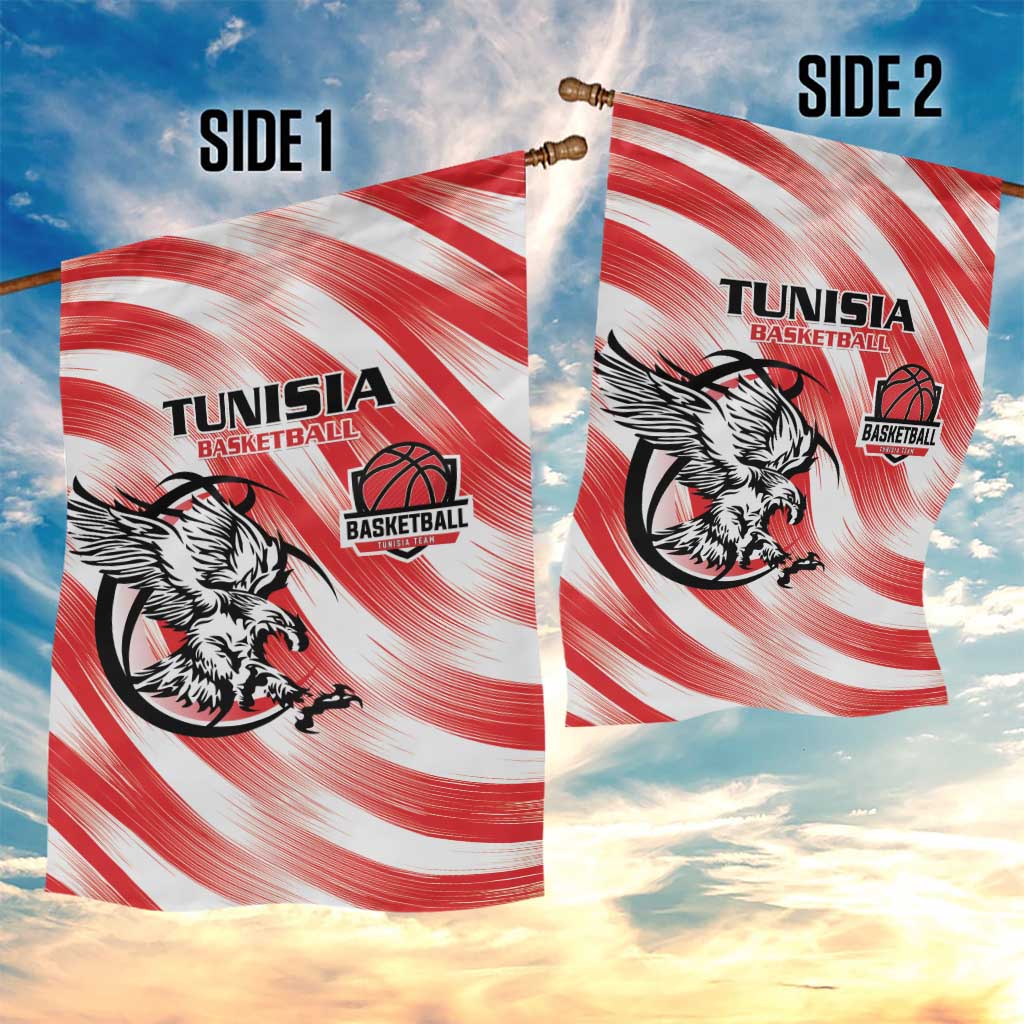 Afro Basketball Tunisia Garden Flag Go Eagles of Carthage - African Pride
