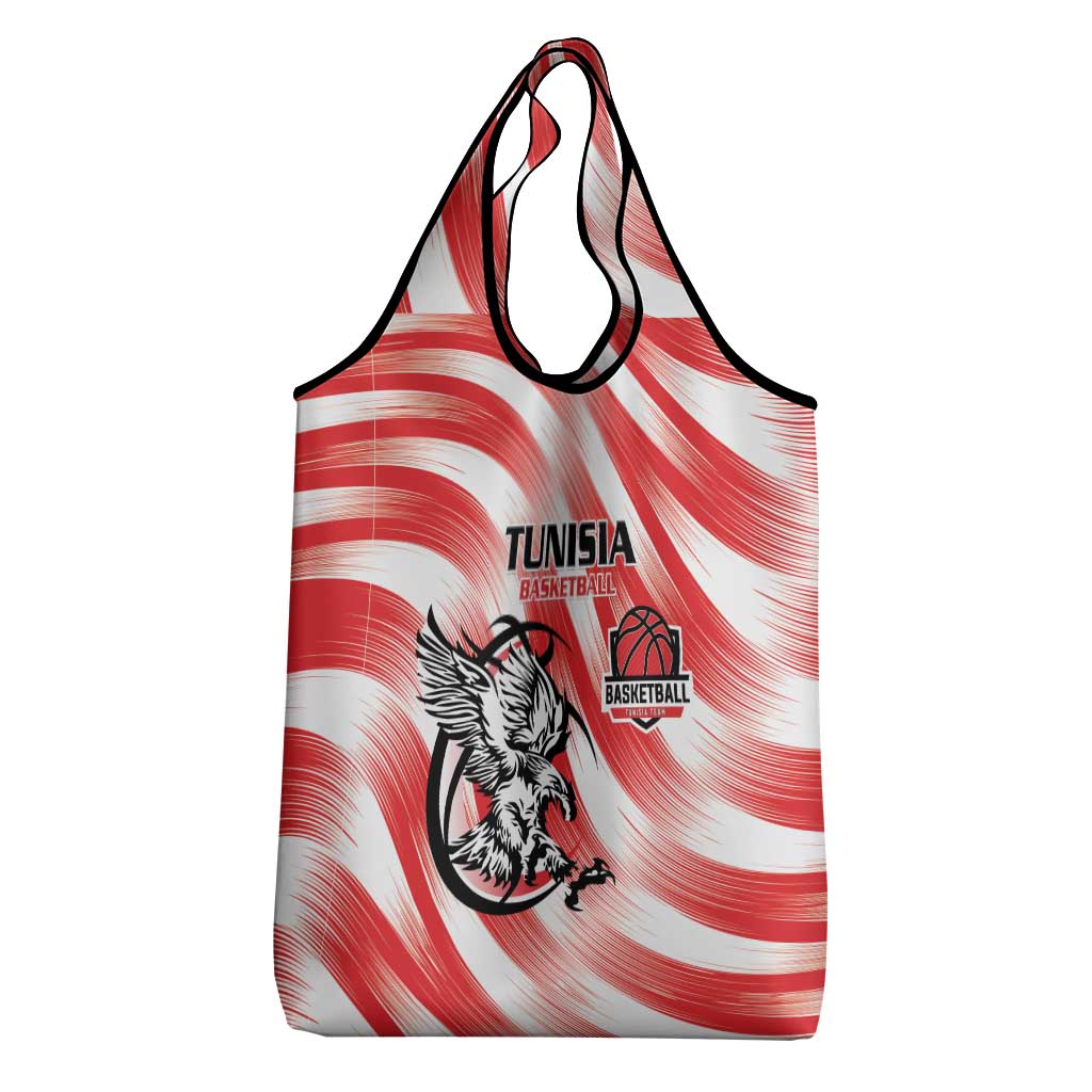 Afro Basketball Tunisia Grocery Bag Go Eagles of Carthage - African Pride