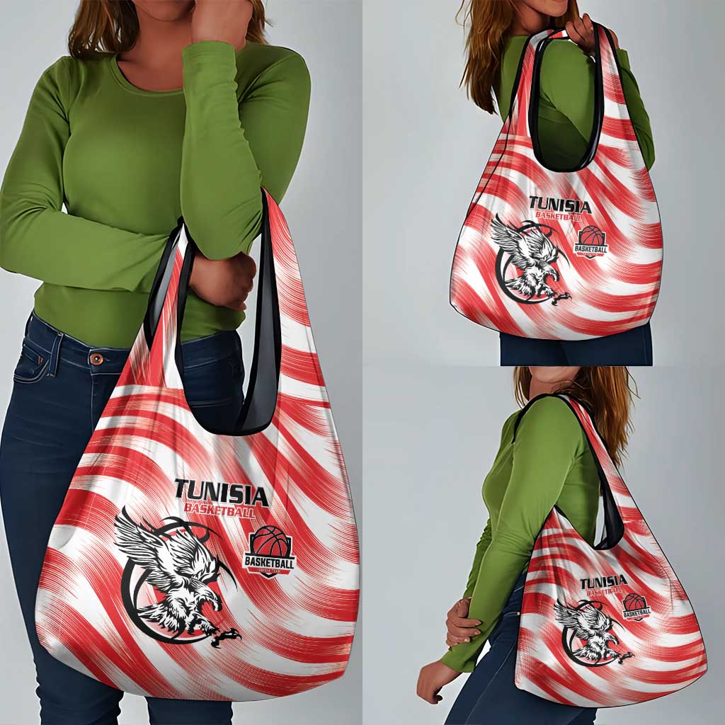 Afro Basketball Tunisia Grocery Bag Go Eagles of Carthage - African Pride