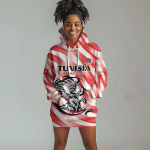 Afro Basketball Tunisia Custom Hoodie Dress Go Eagles of Carthage - African Pride