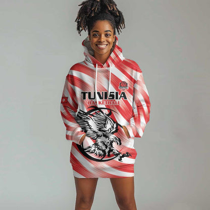 Afro Basketball Tunisia Custom Hoodie Dress Go Eagles of Carthage - African Pride