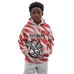 Afro Basketball Tunisia Custom Kid Hoodie Go Eagles of Carthage - African Pride