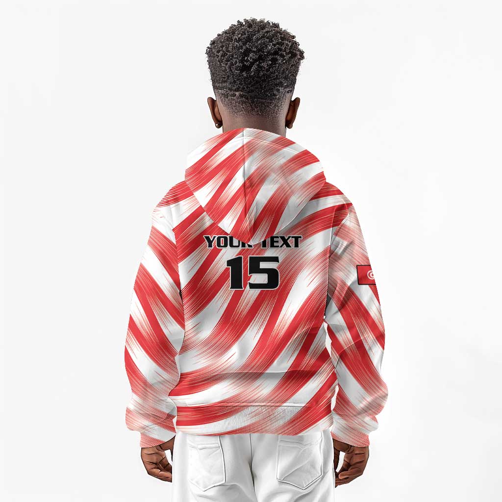 Afro Basketball Tunisia Custom Kid Hoodie Go Eagles of Carthage - African Pride