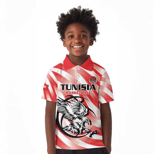 Afro Basketball Tunisia Custom Kid Polo Shirt Go Eagles of Carthage - African Pride