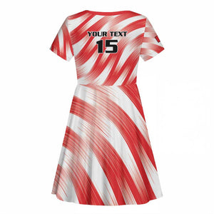 Afro Basketball Tunisia Custom Kid Short Sleeve Dress Go Eagles of Carthage - African Pride