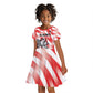 Afro Basketball Tunisia Custom Kid Short Sleeve Dress Go Eagles of Carthage - African Pride