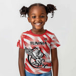 Afro Basketball Tunisia Custom Kid T shirt Go Eagles of Carthage - African Pride