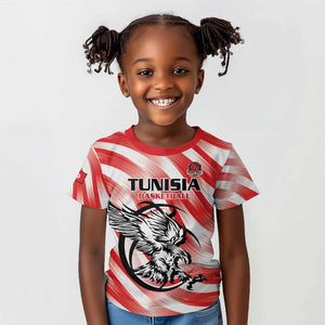 Afro Basketball Tunisia Custom Kid T shirt Go Eagles of Carthage - African Pride