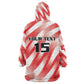 Afro Basketball Tunisia Custom Kid Wearable Blanket Hoodie Go Eagles of Carthage - African Pride