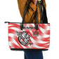 Afro Basketball Tunisia Leather Tote Bag Go Eagles of Carthage - African Pride