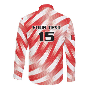 Afro Basketball Tunisia Custom Long Sleeve Button Shirt Go Eagles of Carthage - African Pride