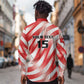 Afro Basketball Tunisia Custom Long Sleeve Button Shirt Go Eagles of Carthage - African Pride