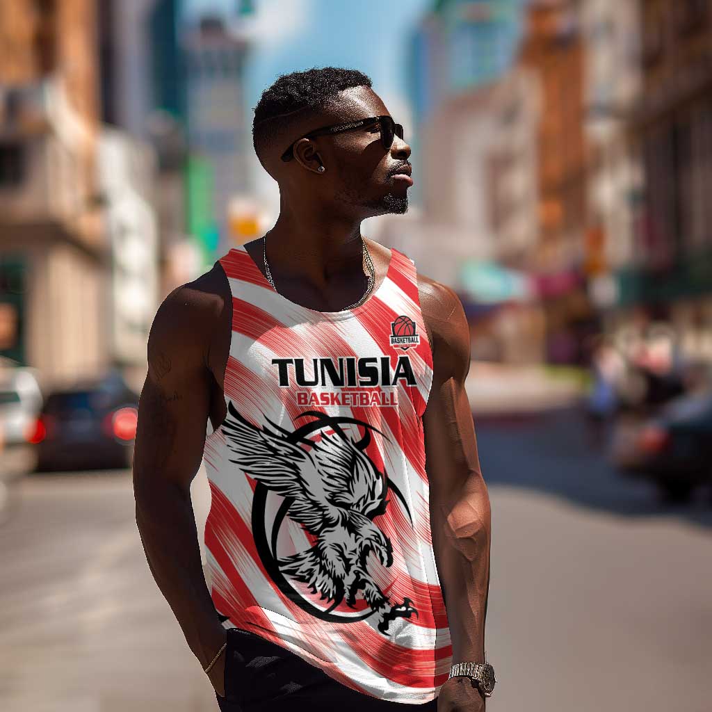 Afro Basketball Tunisia Custom Men Tank Top Go Eagles of Carthage - African Pride