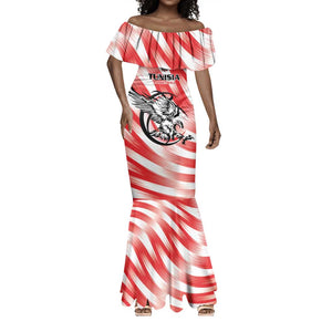 Afro Basketball Tunisia Custom Mermaid Dress Go Eagles of Carthage - African Pride