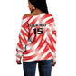 Afro Basketball Tunisia Custom Off Shoulder Sweater Go Eagles of Carthage - African Pride