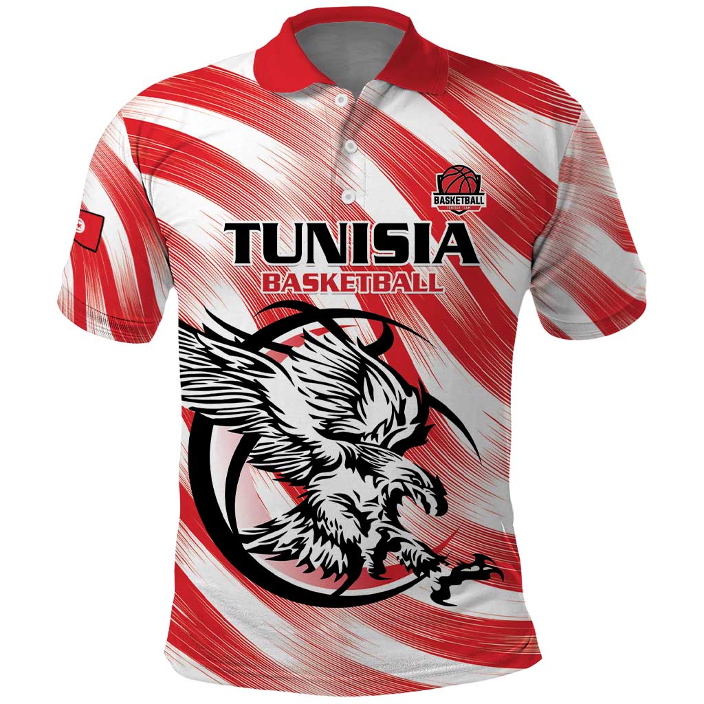 Afro Basketball Tunisia Custom Polo Shirt Go Eagles of Carthage - African Pride