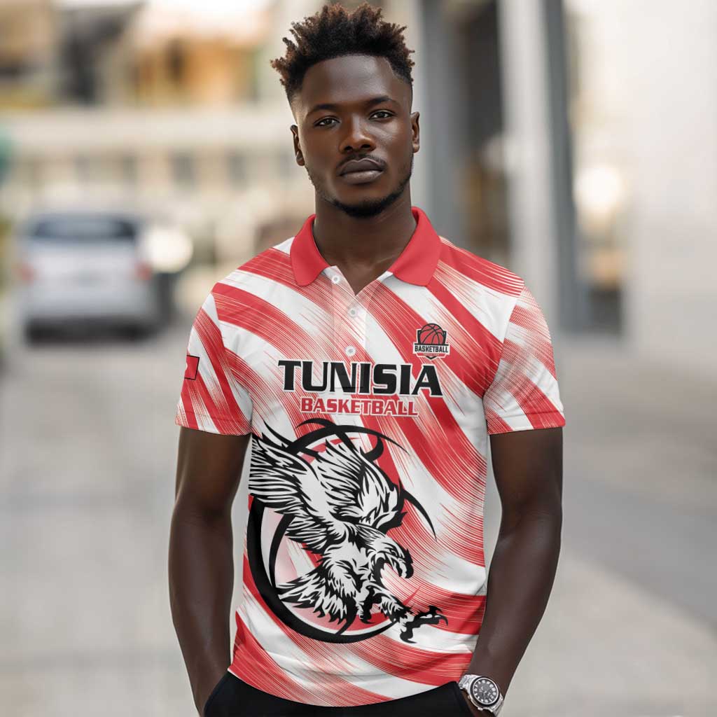 Afro Basketball Tunisia Custom Polo Shirt Go Eagles of Carthage - African Pride
