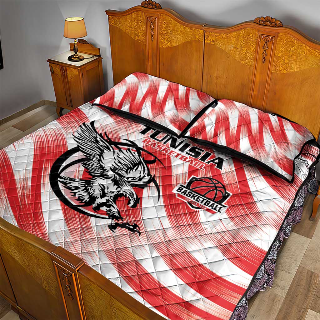 Afro Basketball Tunisia Quilt Bed Set Go Eagles of Carthage - African Pride