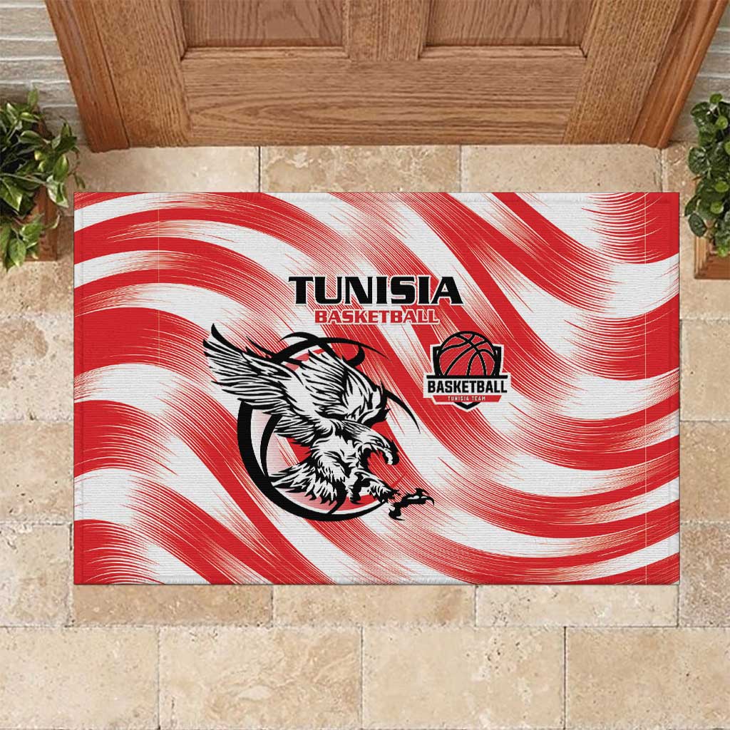 Afro Basketball Tunisia Rubber Doormat Go Eagles of Carthage - African Pride