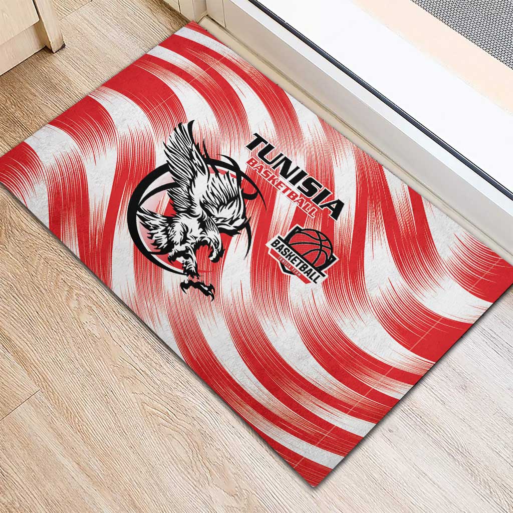 Afro Basketball Tunisia Rubber Doormat Go Eagles of Carthage - African Pride