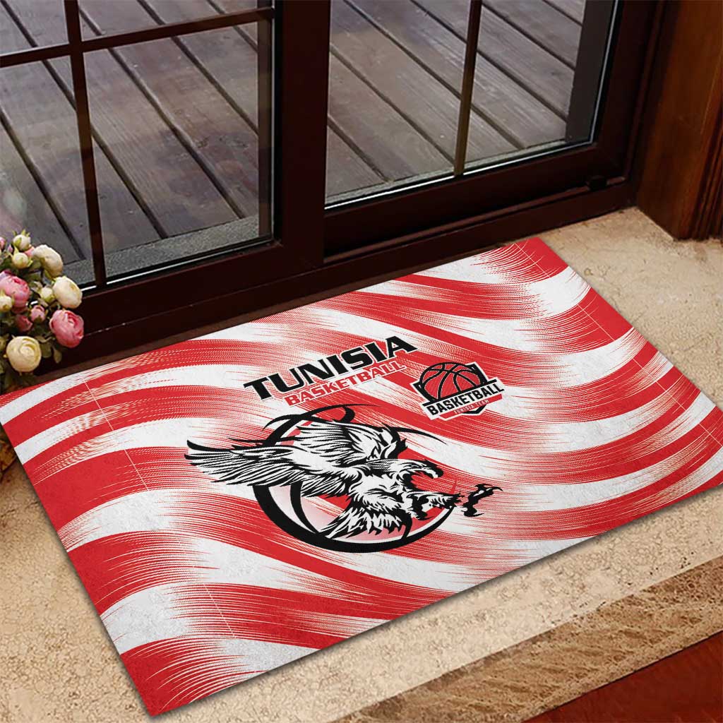 Afro Basketball Tunisia Rubber Doormat Go Eagles of Carthage - African Pride