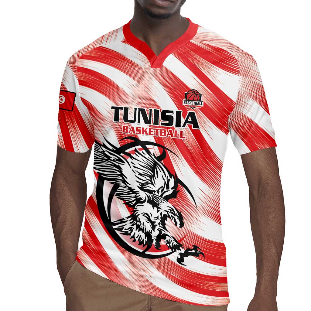 Afro Basketball Tunisia Custom Rugby Jersey Go Eagles of Carthage - African Pride