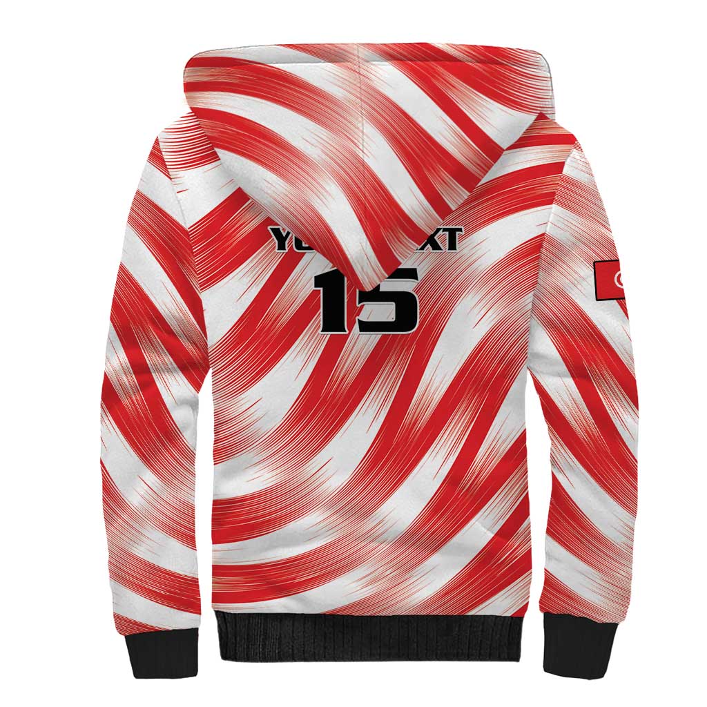 Afro Basketball Tunisia Custom Sherpa Hoodie Go Eagles of Carthage - African Pride