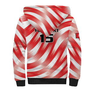 Afro Basketball Tunisia Custom Sherpa Hoodie Go Eagles of Carthage - African Pride