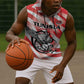 Afro Basketball Tunisia Custom Sleeveless Hoodie Go Eagles of Carthage - African Pride