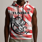 Afro Basketball Tunisia Custom Sleeveless Hoodie Go Eagles of Carthage - African Pride