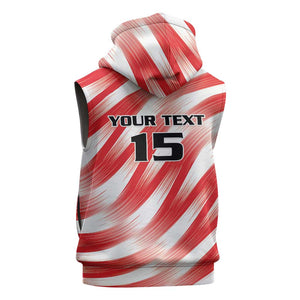 Afro Basketball Tunisia Custom Sleeveless Zip Hoodie Go Eagles of Carthage - African Pride