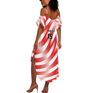 Afro Basketball Tunisia Custom Summer Maxi Dress Go Eagles of Carthage - African Pride
