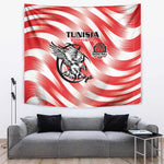 Afro Basketball Tunisia Tapestry Go Eagles of Carthage - African Pride