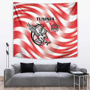 Afro Basketball Tunisia Tapestry Go Eagles of Carthage - African Pride