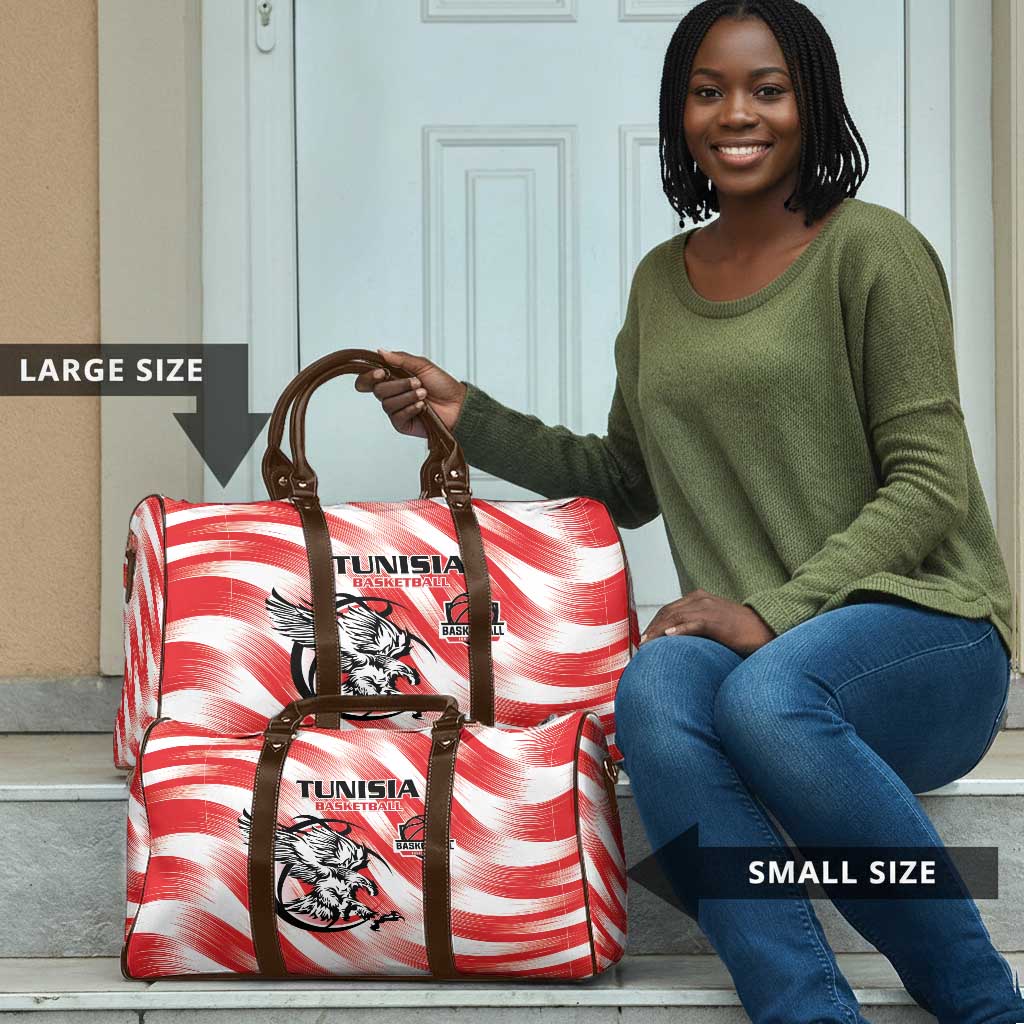 Tunisia Basketball Travel Bag Go Eagles of Carthage